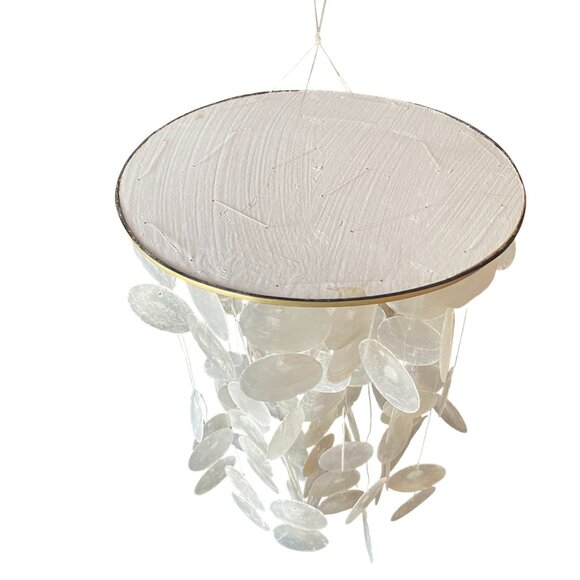 Capiz Shell Chandelier Wind Chimes - Picture 3 of 5